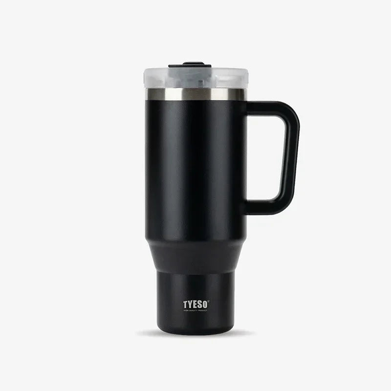 Tyeso Inox — térmica com alça e canudo.